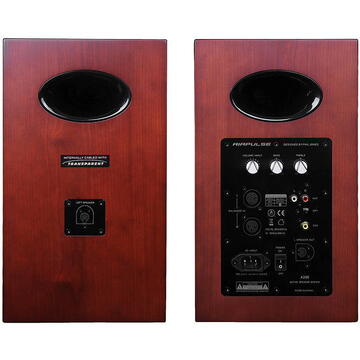 Edifier Airpulse A200 Speakers 2.0 negru/lemn de cires