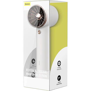 Ventilator Baseus Flyer Turbine Handheld fan (white)