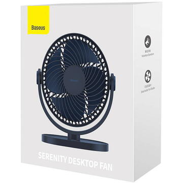 Ventilator Baseus Serenity desktop oscillating fan (blue)