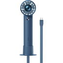 Ventilator Baseus Flyer Turbine portable hand fan + USB-C cable (blue)