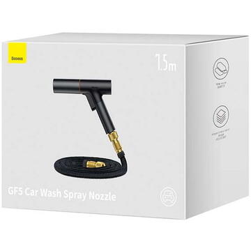 Baseus GF5 Car Wash Spray Nozzle, 7.5m (black)