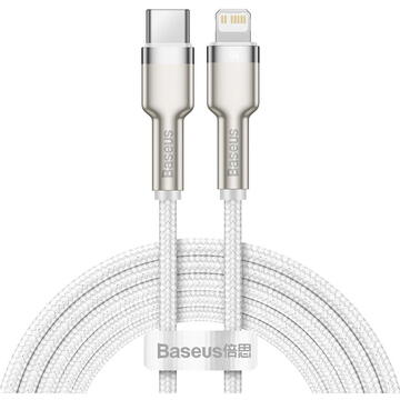 Baseus USB-C  for Lightning  Cafule, PD, 20W, 2m (white)
