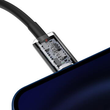 Baseus Superior, Fast Charging, tip USB Type-C la Lightning PD 20W 2m, Negru
