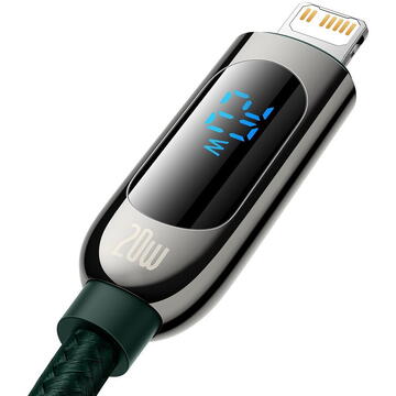 Baseus USB-C  for Lightning  Display, PD, 20W, 2m (green)