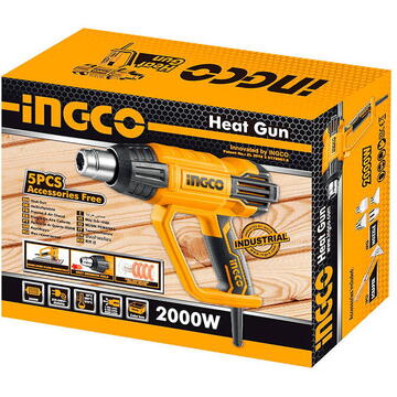 Pistol cu ​​aer cald INGCO HG200028, 2000W