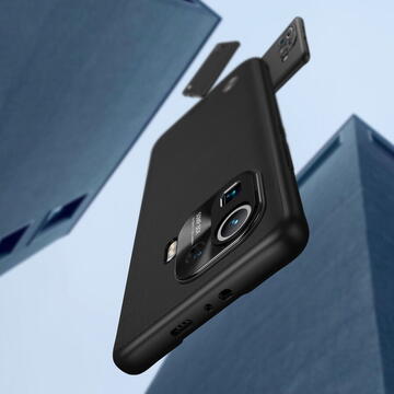Husa Baseus Alloy Leather Protective Case For Xiaomi Mi 11 pro (black)