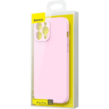 Husa Baseus Liquid Silica Case for iPhone 13 Pro (pink)