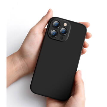 Husa Baseus Liquid Silica Case for iPhone 13 Pro (black)