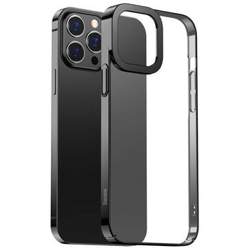 Husa Baseus Glitter Transparent Case for iPhone 13 Pro Max (black)
