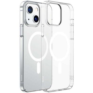 Husa Baseus Crystal Magnetic Glass Case for iPhone 13 (transparent)