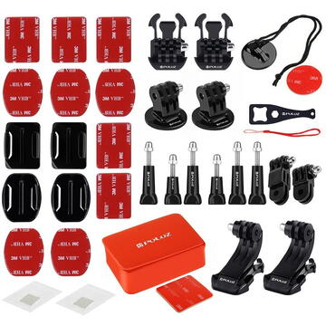 Puluz 53 in 1 Accessories Ultimate Combo Kits for sports cameras PKT16