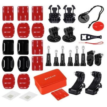 Puluz 53 in 1 Accessories Ultimate Combo Kits for sports cameras PKT26