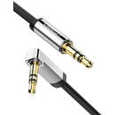 Accesorii Audio Hi-Fi UGREEN mini jack 3,5mm AUX flat elbow cable 1m (black)