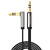 Accesorii Audio Hi-Fi UGREEN mini jack 3,5mm AUX flat elbow cable 3m (black)