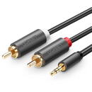 Accesorii Audio Hi-Fi UGREEN AV102 2x RCA cable (Cinch) jack 3.5 mm 10m (black)