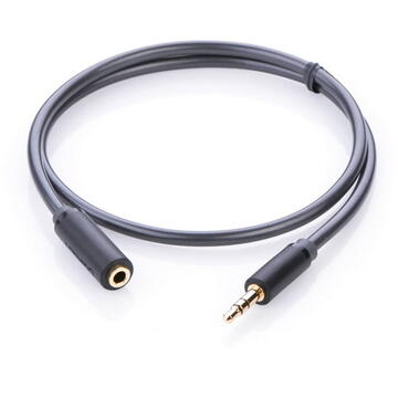 Accesorii Audio Hi-Fi UGREEN AV124 Audio extender AUX jack 3.5 mm, 1m (gray)