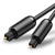 Accesorii Audio Hi-Fi UGREEN AV122 Toslink Audio optical cable, aluminum braided, 2m (black)