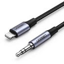 Accesorii Audio Hi-Fi Lightning cable UGREEN US315 to 3.5mm AUX mini jack, MFi, 1m (black)