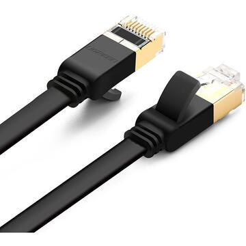 UGREEN NW106 Ethernet RJ45 Flat network cable , Cat.7, STP, 2m (Black)