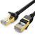 UGREEN NW107 Ethernet RJ45 Round network cable, Cat.7, STP, 8m (Black)