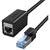 UGREEN NW192 Cat 8 S/FTP Ethernet RJ45 Extension Male/Female PatchCords 0.5m (black)