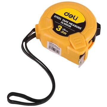 Steel Measuring Tape 3m/16mm Deli Tools EDL9003B (yellow)