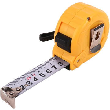 Steel Measuring Tape 5m/25mm Deli Tools EDL9025B (yellow)