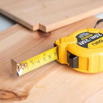 Steel Measuring Tape 7,5m/25mm Deli Tools EDL9075Y (yellow)
