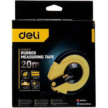 Long Tape Measure Deli Tools EDL9820ZY, 20m