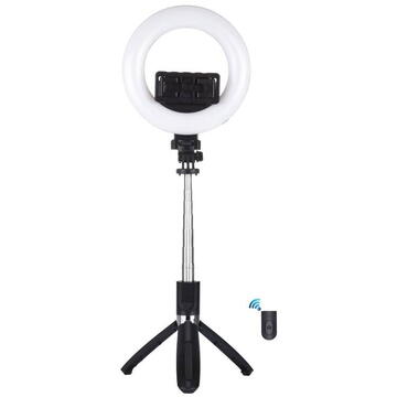 Puluz Selfie stick / tripod 3in1 with LED ring 16cm PU531B