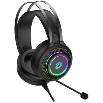 Casti Gaming headphones Dareu EH416s USB + Jack 3.5mm RGB (black)