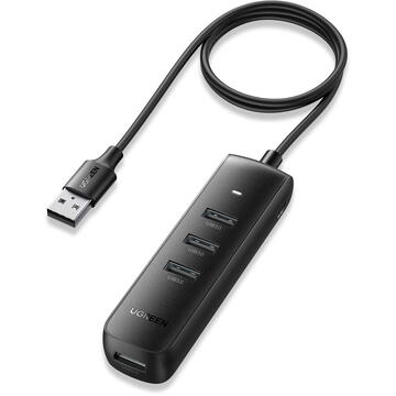 UGREEN CM416 4in1 USB to 4x USB adapter 1m (black)