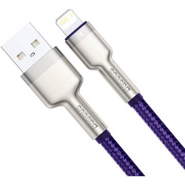 Baseus USB  for Lightning  Cafule, 2.4A, 2m (purple)