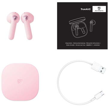 Soundpeats TrueAir 2 earphones (pink)