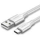 UGREEN USB cable to USB-C, QC3.0, 1m (white)