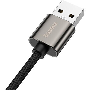 Baseus Legend Elbow, Fast Charging, USB la USB Type-C 66W braided 2m, Negru
