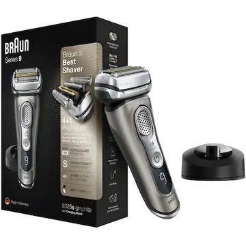 Aparat de barbierit Braun 9325s Shaver, Cordless, Operating time 60 min, Lithium Ion battery, Wet&Dry, Graphite