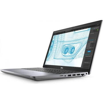 Notebook Dell Precision 3561 15.6" FHD Intel Core i9-11950H 16GB 512GB SSD nVidia T600 4GB Windows 11 Pro Grey