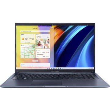 Notebook Asus VivoBook X1502ZA-BQ177W 15.6" FHD Intel Core i3-1220P 8GB 256GB SSD Intel UHD Graphics Windows 11 S Quiet Blue