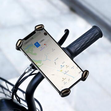 Suport Bicicleta/Motocicleta Baseus Quick pt SmartPhone, fixare de bare de diferite dimensiuni, negru