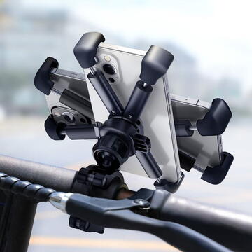 Suport Bicicleta/Motocicleta Baseus Quick pt SmartPhone, fixare de bare de diferite dimensiuni, negru
