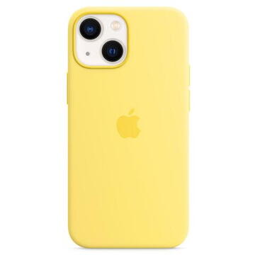 Husa Apple Husa Originala Silicon iPhone 13 Mini, MagSafe, Lemon Zest
