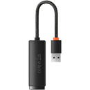 Placa de retea Baseus Lite Series USB to RJ45 network adapter, 100Mbps (black)