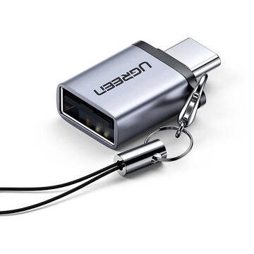 USB to USB-C Adapter UGREEN US270 (Gray)