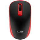 Mouse HAVIT MS626GT, 1200DPI, 2.4GHz, Negru/Rosu