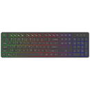 Tastatura Wireless Slim Keyboard Delux SK800GL 2.4G Silent RGB,Negru, Fara fir, 104 taste