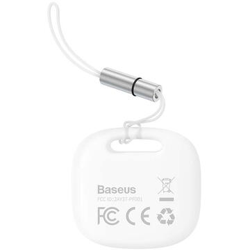 Baseus Dispozitiv anti-pierdere Smart T2 Pro cu snur, Bluetooth, Alb