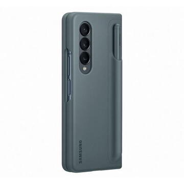 Husa Samsung Standing Cover with Pen pentru Galaxy Z Fold4, Gray Green