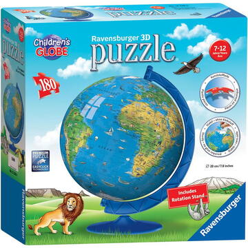 Ravensburger Puzzle kuliste 180el Globus po angielsku
