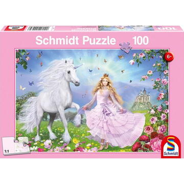 Schmidt Spiele Puzzle Księżniczka i jednorożec